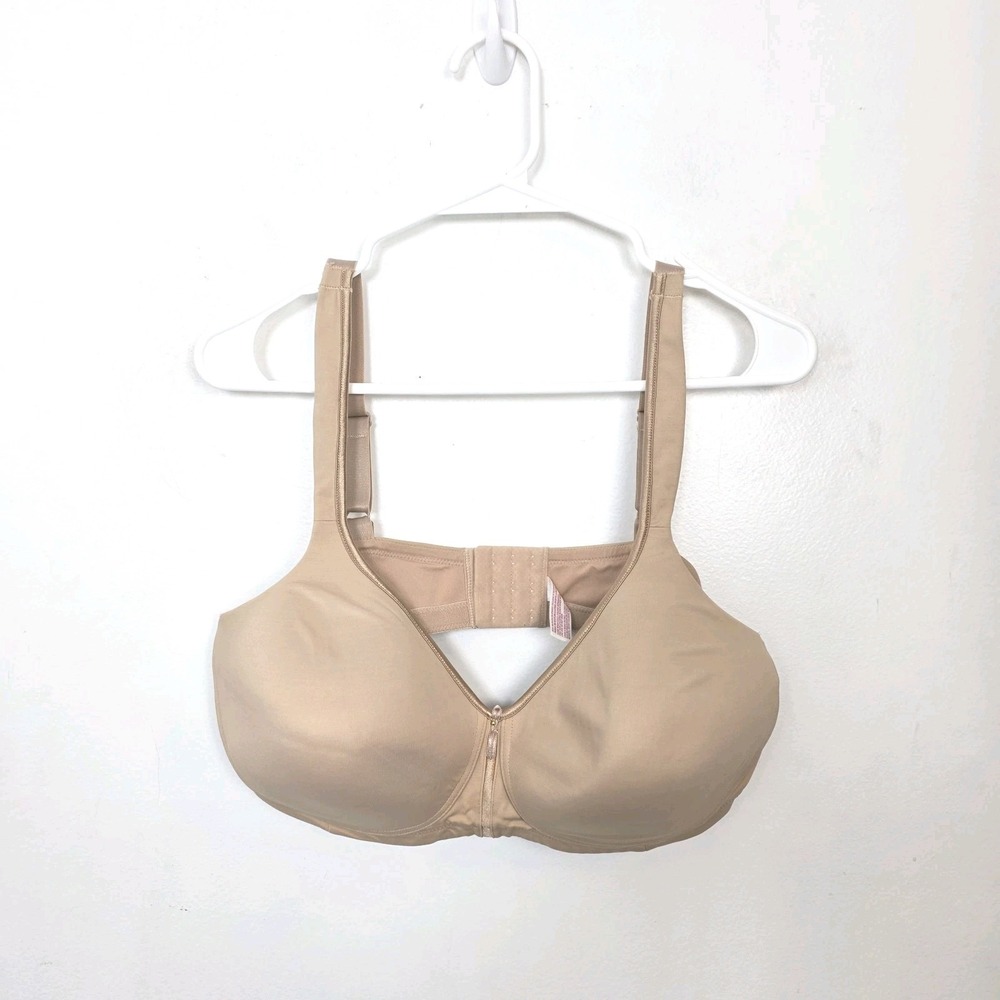 Curvation Tan Padded Wireless Comfy Supportive Adjustable Straps Bra Size 40D